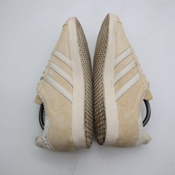 Adidas Gazelle Men's Size 9.5 Ecru Tint Suede Classic Sneakers EE5501 - Picture 6 of 10